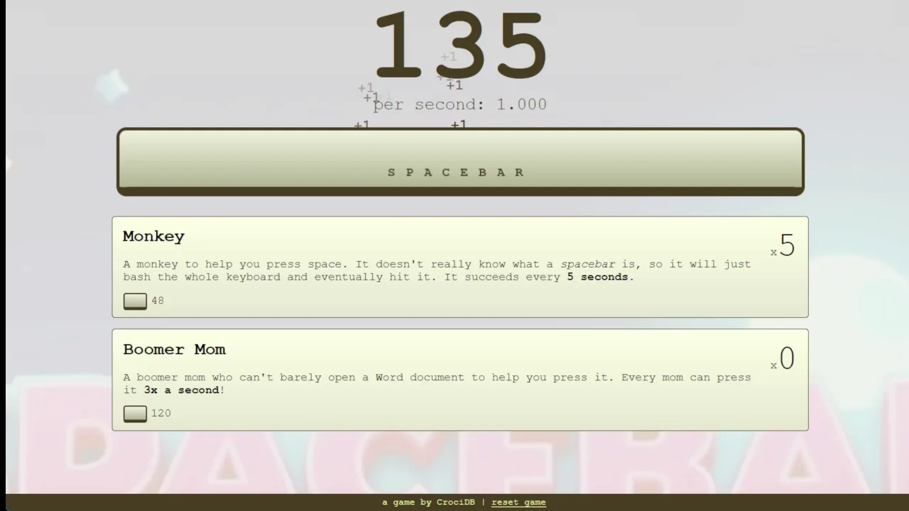 Spacebar Clicker - Real-Time CPS Metering